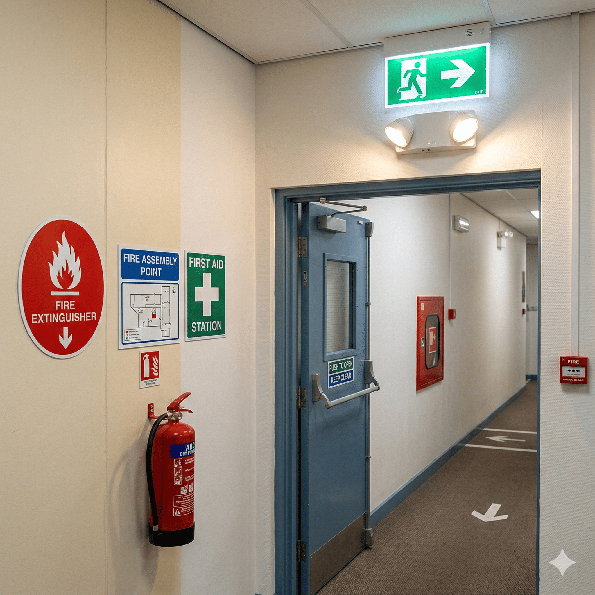 Fire Safety Signage and Emergency Lighting