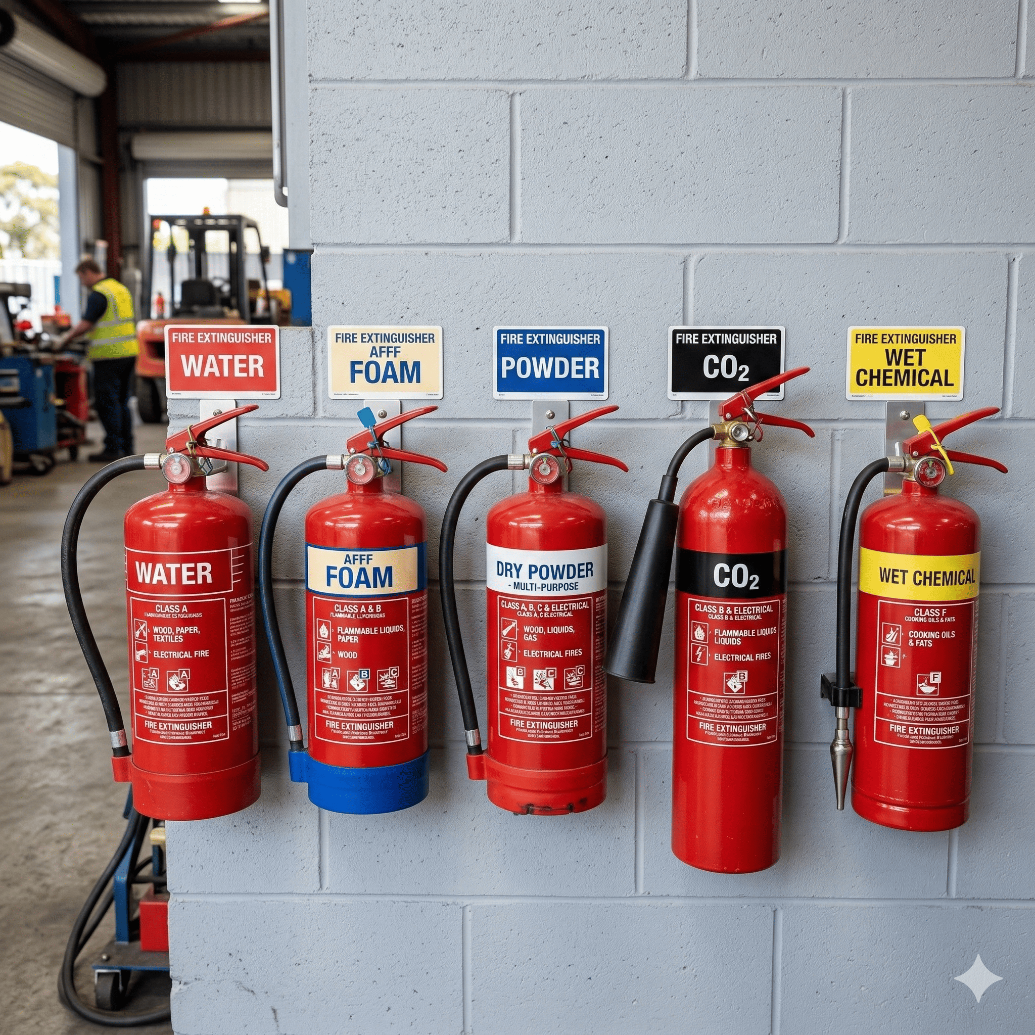 Types of Fire Extinguishers and Their Uses