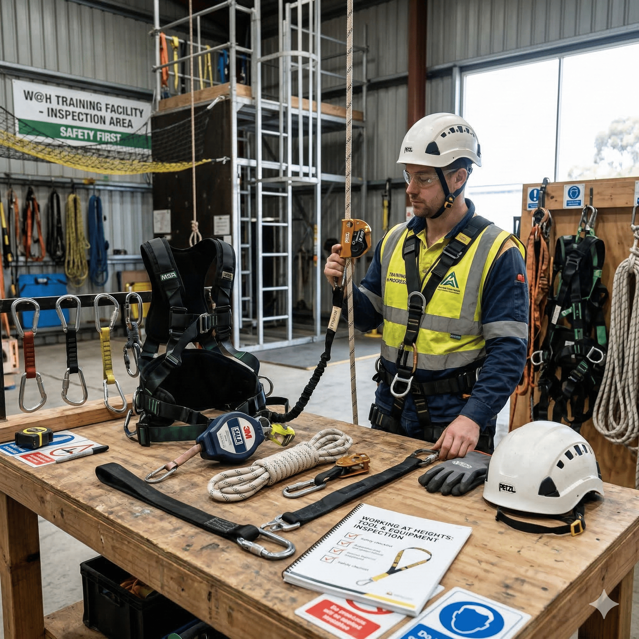 Essential Tools and Equipment Covered in Working at Heights Training