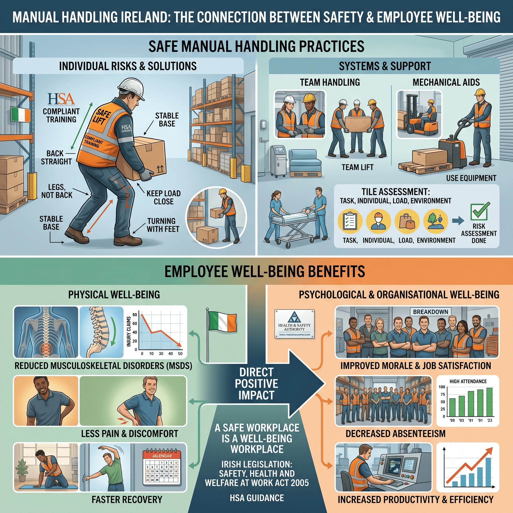 Manual Handling Ireland: The Connection Between Safety and Employee Well-Being
