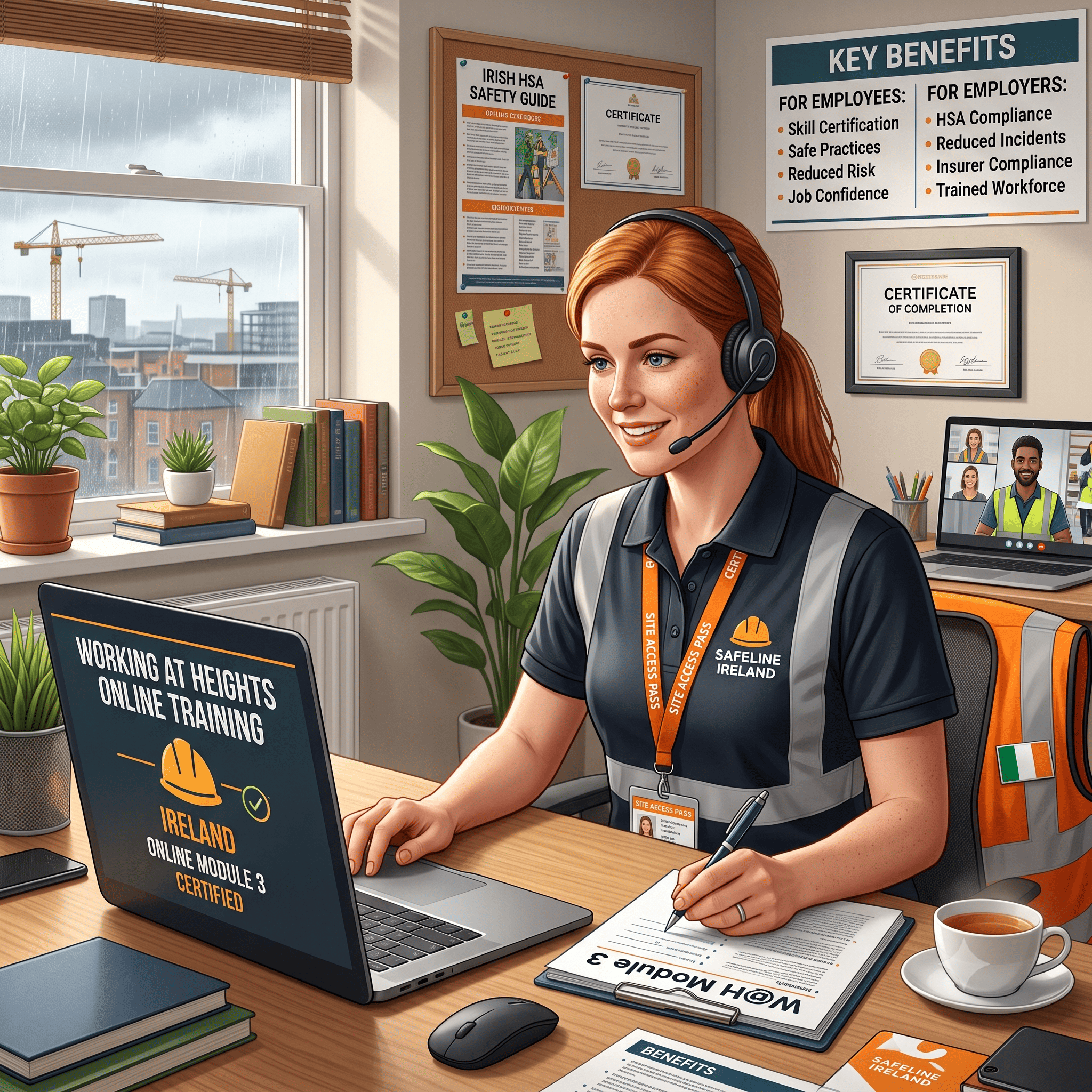 Working at Heights Online Training Ireland: Benefits for Employees and Employers