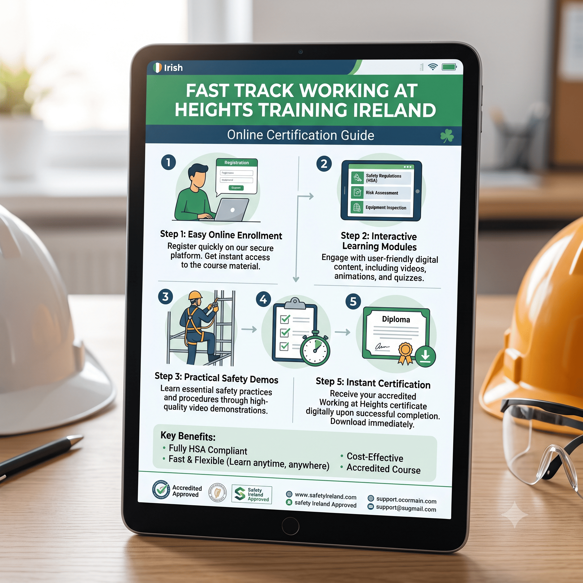 Fast Track Working at Heights Training Ireland: Online Certification Guide