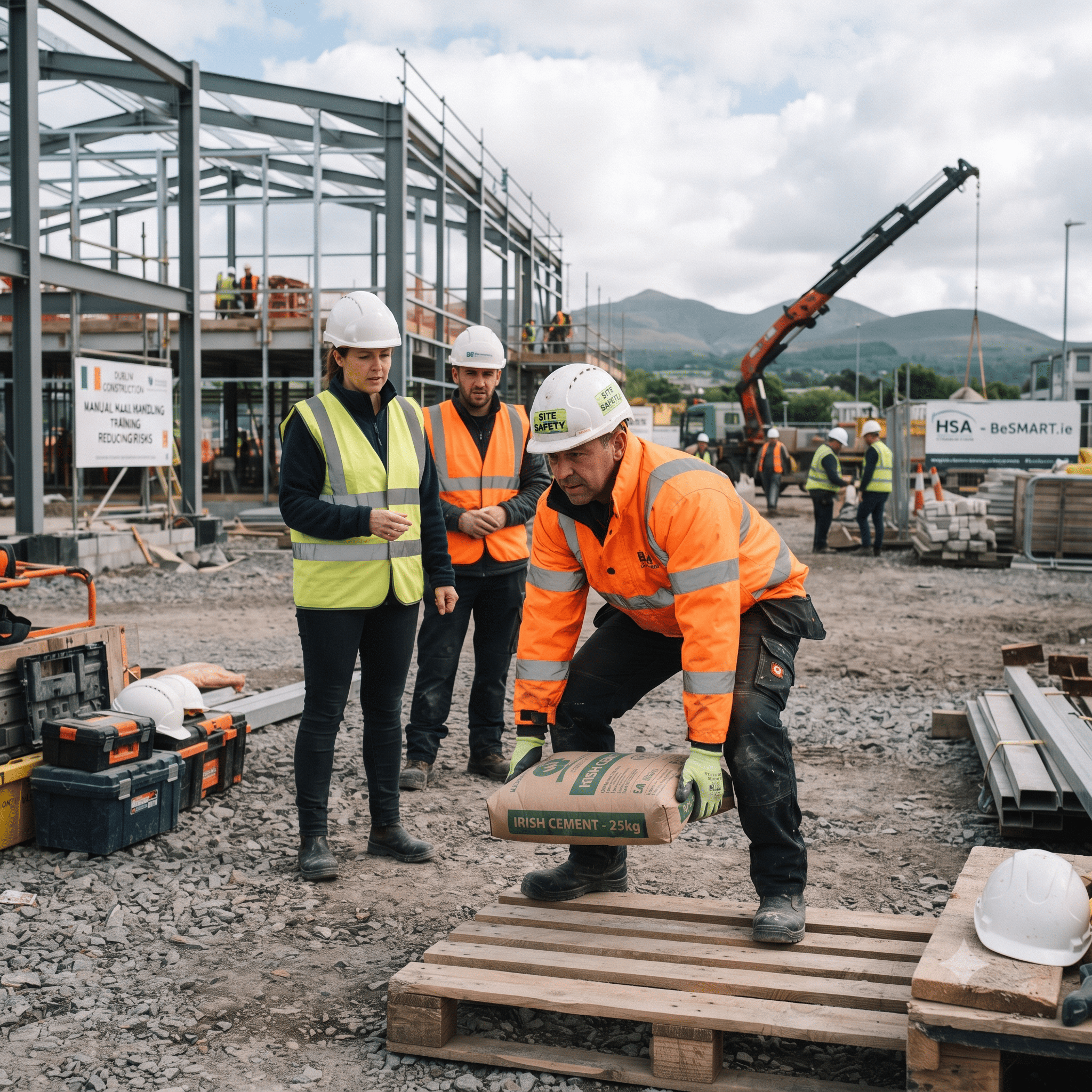 Construction Manual Handling Ireland: Reducing Injury Risks on Site