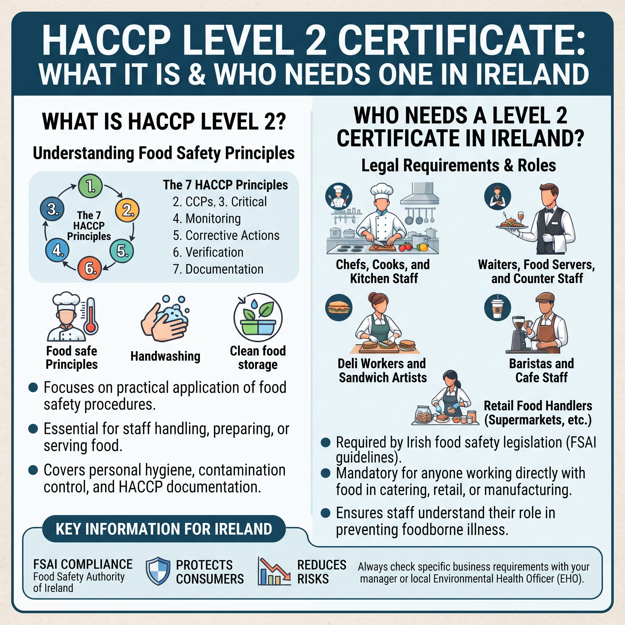 HACCP Level 2 Certificate: What It Is and Who Needs One in Ireland